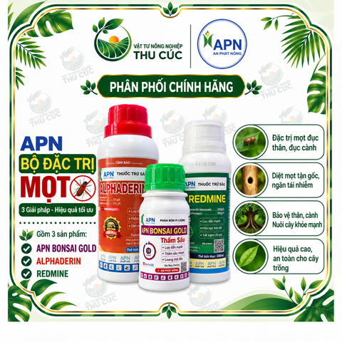 BỘ GIẢI PHÁP MỌT ĐỤC CÀNH CÀ PHÊ – ALPHADERIN + REDMINE + THẤM SÂU APN