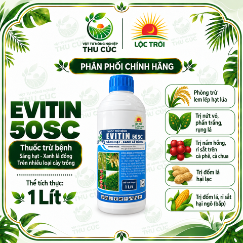 EVITIN 50SC – HEXACONAZOLE 50G/L – NỘI HẤP, LƯU DẪN, PHÒNG TRỪ NẤM BỆNH