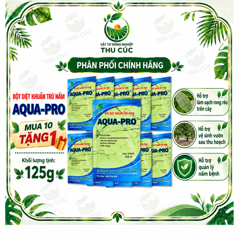AQUA-PRO 125G – RỬA VƯỜN, LÀM SẠCH RONG RÊU SAU THU HOẠCH | MUA 10 TẶNG 1