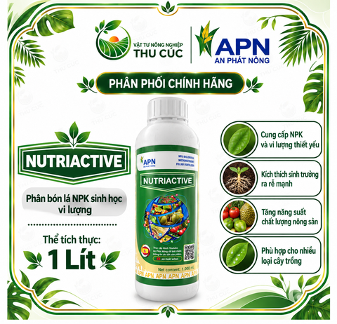 NUTRIACTIVE 1 LÍT – NPK, VI LƯỢNG & AMINO ACID HỖ TRỢ CÂY PHỤC HỒI, SINH TRƯỞNG KHỎE