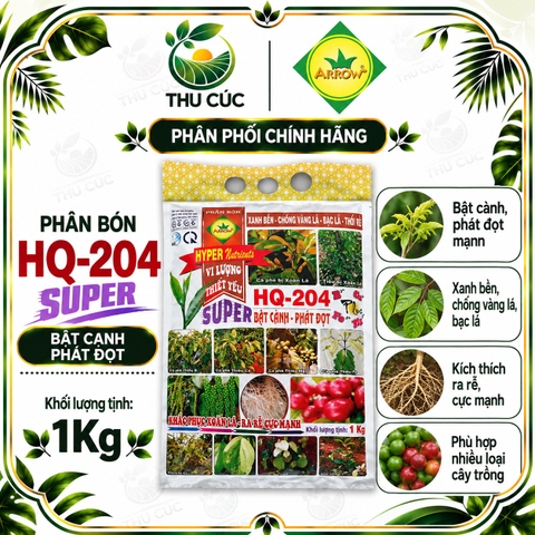 HYPER HQ-204 – Phân Bón Vi Lượng Hỗ Trợ Xanh Bền, Phát Triển Rễ Và Phục Hồi Cây