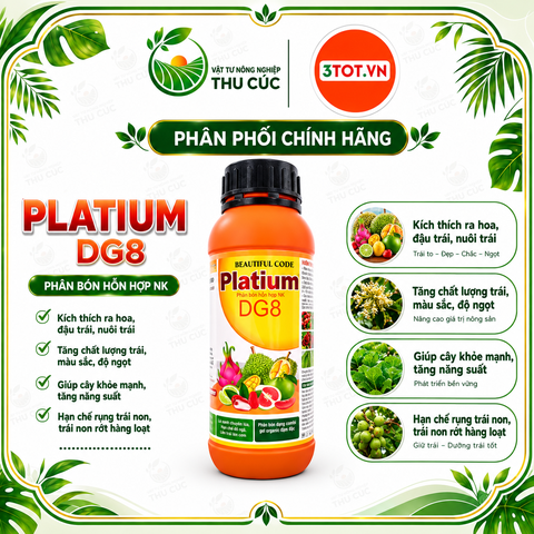 Platinum DG8 495g – Kali Hữu Cơ 31% Dạng Gel, Hỗ Trợ Nuôi Trái, Lên Cơm, Chắc Hạt