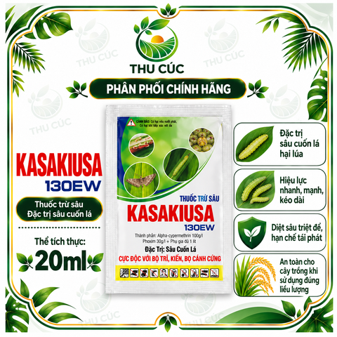 KASAKIUSA 130EW 20ML – THUỐC TRỪ SÂU CUỐN LÁ TRÊN LÚA