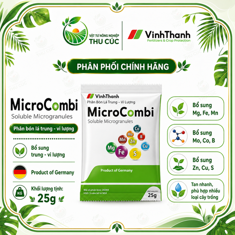 MicroCombi Vĩnh Thạnh – Phân Bón Lá Trung Vi Lượng Đức, Bổ Sung Mg, Fe, Zn, B, Mn
