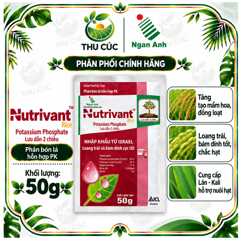 NUTRIVANT RICE 0-46-30 50G – PHÂN BÓN LÁ PK NHẬP KHẨU ISRAEL