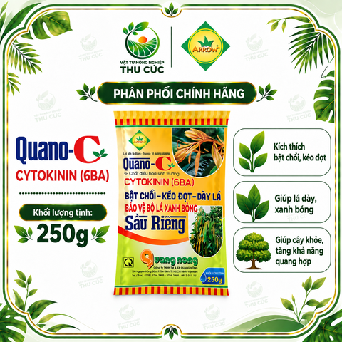 QUANO-C CYTOKININ 6BA 250G – BẬT CHỒI, KÉO ĐỌT, DÀY LÁ CHO SẦU RIÊNG