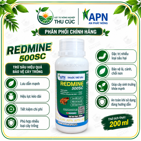 REDMINE 500SC – THUỐC TRỪ NHỆN ĐỎ, NHỆN LÔNG NHUNG