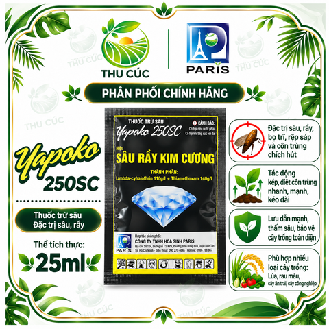 YAPOKO 250SC – SÂU RẦY KIM CƯƠNG, QUẢN LÝ RẦY NÂU TRÊN LÚA