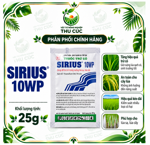 SIRIUS 10WP 25G – THUỐC TRỪ CỎ CHO LÚA SẠ VÀ LÚA CẤY