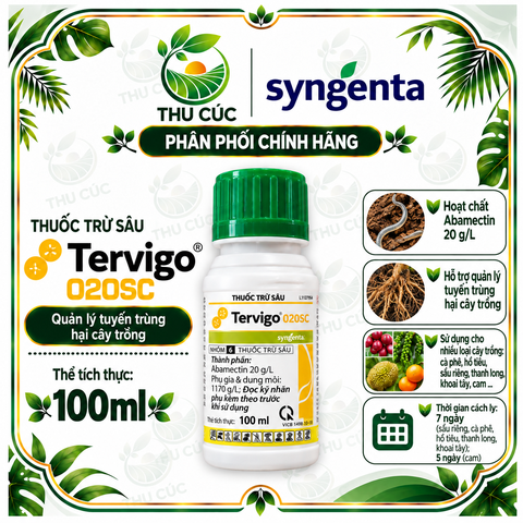 Tervigo 020SC – Thuốc trừ sâu chứa Abamectin 20 g/L