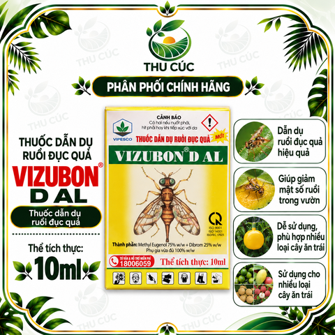 Thuốc dẫn dụ ruồi đục quả Vizubon D AL VIPESCO – Thu hút ruồi vàng gây hại trên cây ăn trái