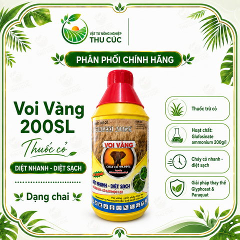 VOI VÀNG – THUỐC TRỪ CỎ NỘI HẤP, LƯU DẪN | CHAI 900ML