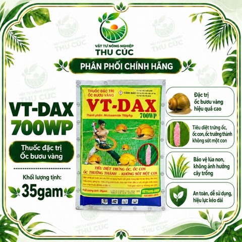 VT-DAX 700WP 35G – THUỐC TRỪ ỐC BƯƠU VÀNG HẠI LÚA