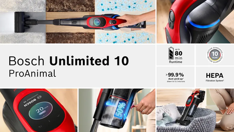 Máy hút bụi sạc điện Unlimited 10 ProAnimal Bosch BCS1041PET