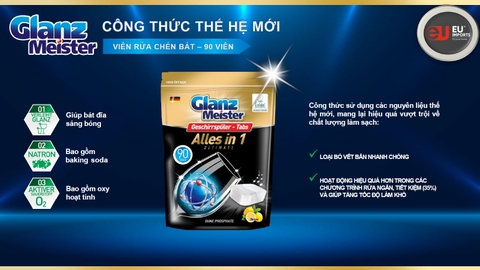Viên rửa bát Glanz Meister – 90 viên