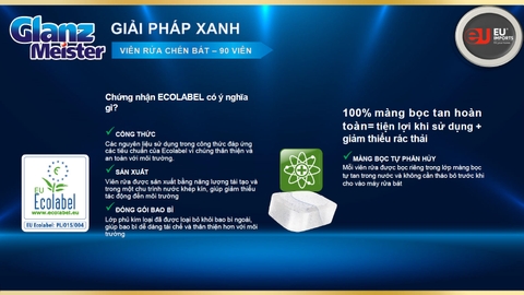 Viên rửa bát Glanz Meister – 90 viên