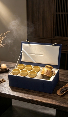 COMBO7: 1 ẤM 6 CHÉN Ấm Ngư ông