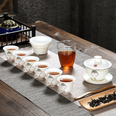 Ấm Chén khải sứ cảnh đức