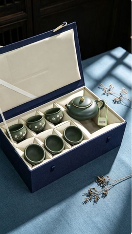 COMBO2: 1 ẤM 6 CHÉN Mưu Kim Hàn Giang – Mặc Lục Nê