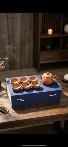 COMBO11: 1 ẤM 6 CHÉN CAO THẠCH BIỀU - CHU SẦN