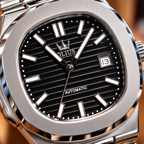 Đồng Hồ Nam Cao Cấp Olius - Đồng Hồ Cơ kính Sapphire 40mm, Máy Nhật MIYOTA, Thép không gỉ 316L đúc đặc, Chống nước 10atm