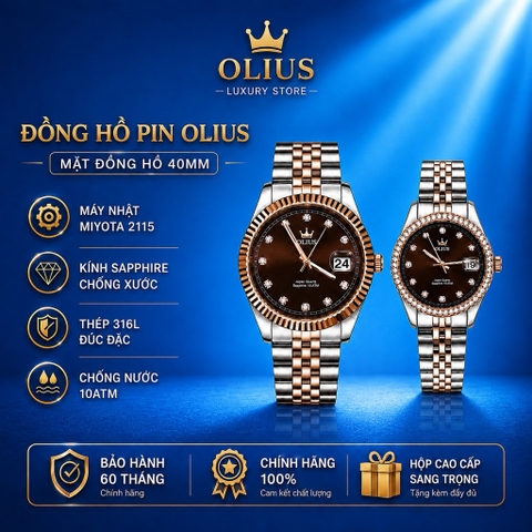 Đồng Hồ Pin OLIUS Nữ Chính Hãng
