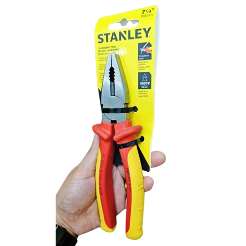 Kềm cách điện 7″/180mm Stanley cao cấp 84-001
