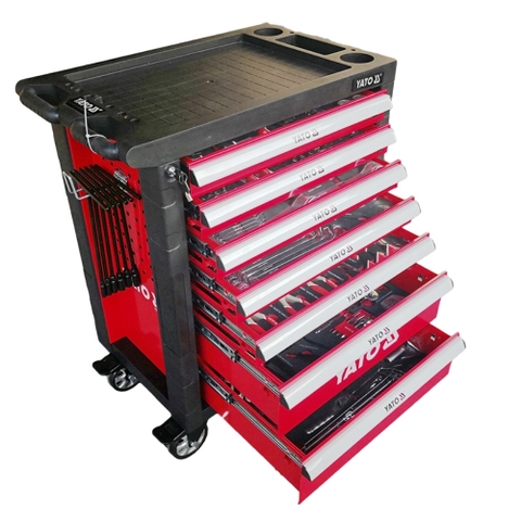 Tủ đồ nghề 7 ngăn 400 chi tiết FULL OPTION Yato YT-55302