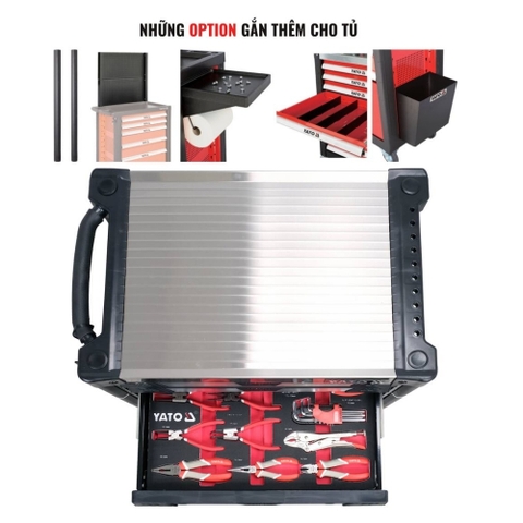 Tủ đồ nghề 7 ngăn DIY 157 chi tiết Yato YT-55308