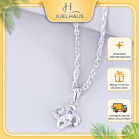 Dây Chuyền Bạc Nữ Juelhaus S990 Nguyên Chất Hình Love Knot Nhỏ Xinh Ý Nghĩa Thiết Kế Hiện Đại Trẻ Trung Bắt Mắt