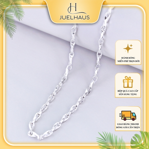 Dây Chuyền Bạc Ta Juelhaus Sợi Nhỏ Đặc Siêu Chắc Chắn Siêu Bền Dễ Kết Hợp Đeo Mặt Nhiều Phân Loại Kích Cỡ Chiều Dài
