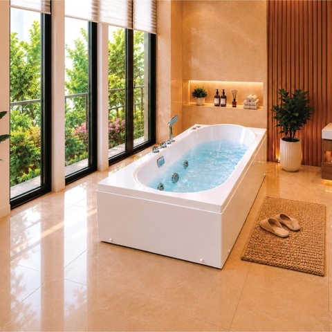 Xu hướng thiết kế phòng tắm resort: Tại sao bồn tắm cao cấp là điểm nhấn?