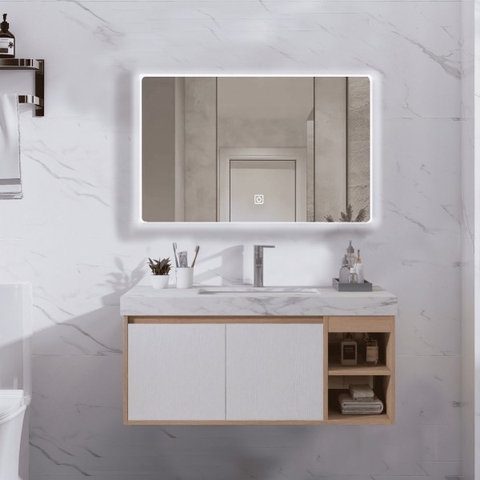 So sánh tủ lavabo nhựa và gỗ Plywood: Đâu là lựa chọn bền, đẹp cho phòng tắm?