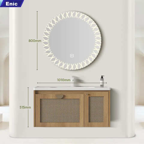 Bộ tủ phòng tắm mây đan Enic GM11