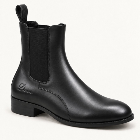 Chelsea Boots High Heel – Đen