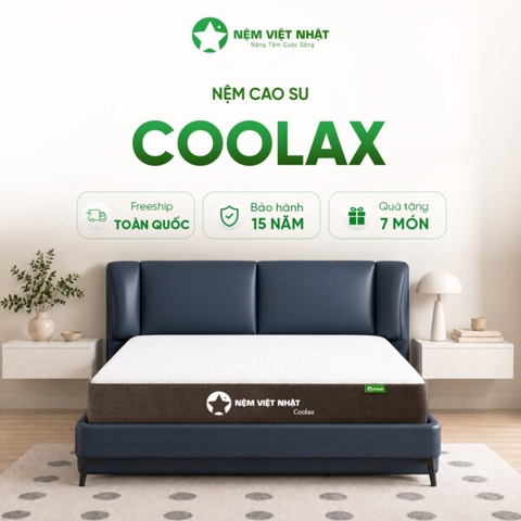 Nệm Cao Su Việt Nhật Coolax – Vững nâng đỡ, mát trọn giấc