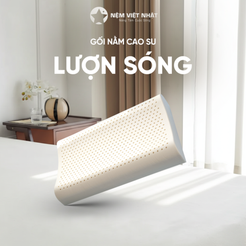 Gối Nằm Cao Su Lượn Sóng Việt Nhật