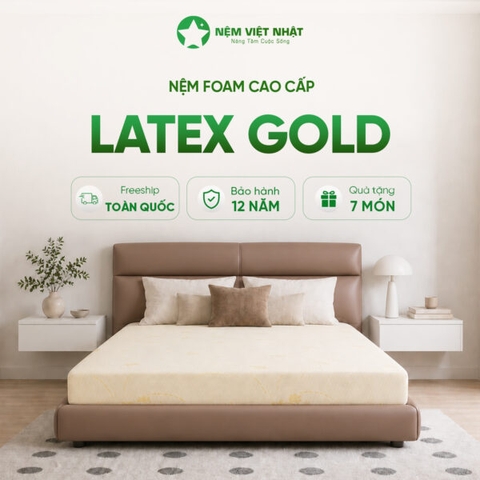 Nệm Foam Việt Nhật Latex Gold – Nâng Đỡ, Thoáng Mát Tối Ưu