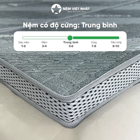 Nệm Foam Gấp 3 Việt Nhật Nano – Êm Ái, Mềm Mại Thoáng Khí Tiện Dụng