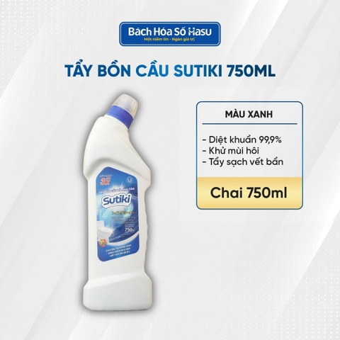 Sutiki nước tẩy bồn cầu 750ml xanh