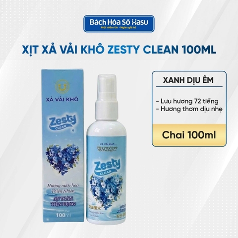 Zesty Clean nước xả vải khô xanh dịu êm 100ml