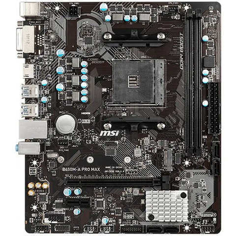 Mainboard MSI B450M-A PRO MAX (AMD AM4 - m-ATX Form Factor - DDR4)