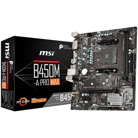 Mainboard MSI B450M-A PRO MAX (AMD AM4 - m-ATX Form Factor - DDR4)