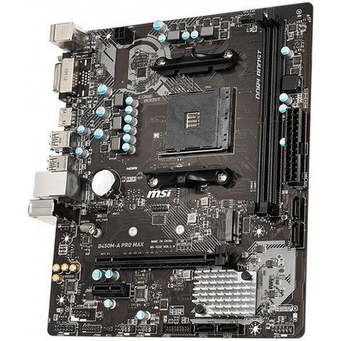 Mainboard MSI B450M-A PRO MAX (AMD AM4 - m-ATX Form Factor - DDR4)