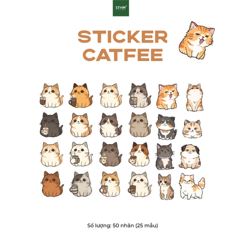Giấy tự dính (sticker) cắt rời bộ 50 cái