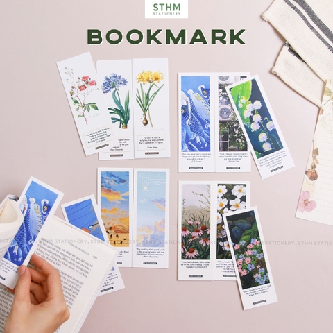 Thẻ đánh dấu trang sách Bookmark bộ 8 cái