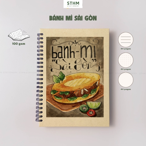 Sổ tay lò xo bìa cứng COZY A5