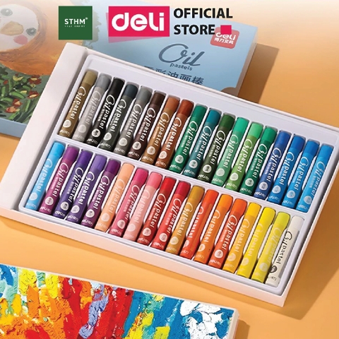 Bút sáp dầu DELI 24 màu