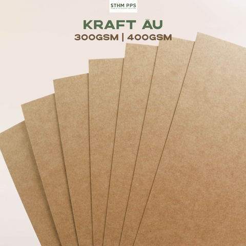 Giấy kraft Âu nâu 2 mặt xấp 20 tờ