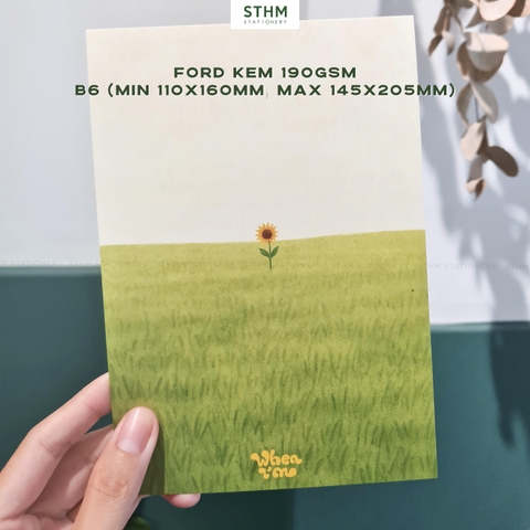 Giấy kem 190gsm/Kraft 150gsm in theo yêu cầu bộ 50 tờ